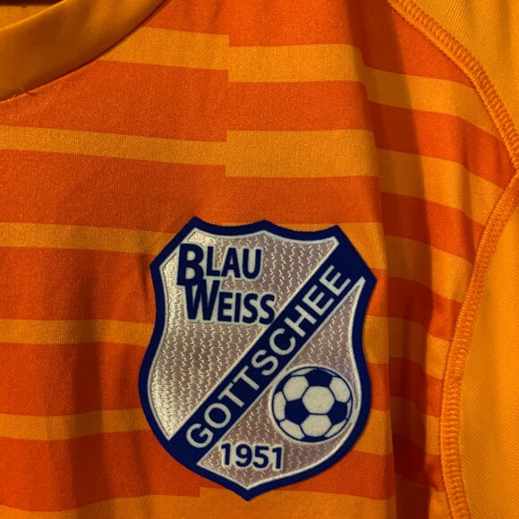 Adidas Blau Weiss Gottschee Soccer Jersey Mens Size L Orange Queens NYC New York - Picture 3 of 8